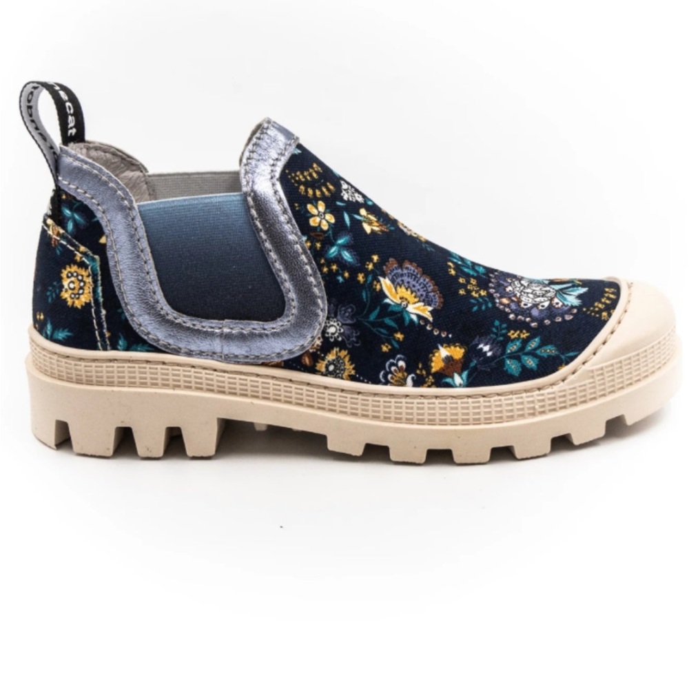 NIB Vaddia Izzy flower navy Noreen boots Floral Slip-On Shoes 37